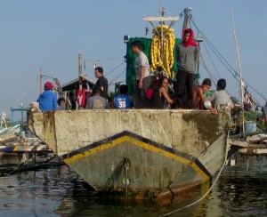 Crew of the “Dan Israel R” after she was impounded in the Philippines